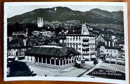 Vevey - La Grenette & St. Martin - Belle carte ancienne