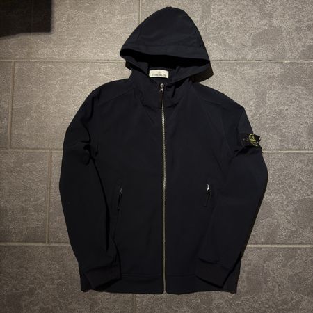 Stone Island Light Soft Shell-R Jacke Navy Gr. M