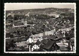 Winterthur, Altstadt mit Stadtkirche aus