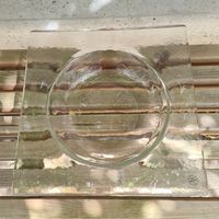 Glasi Hergiswil Schale Dekoschale quadratisch transparent