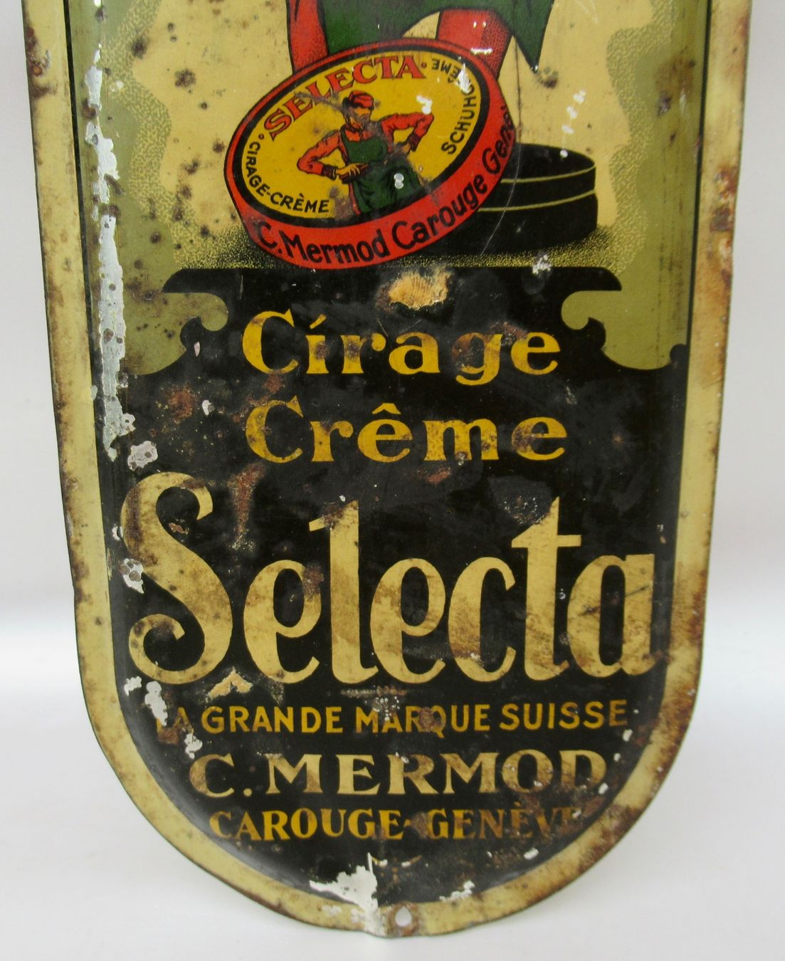 Insegne: Blechschild Cirage Creme Selecta – Usato da Bern venduto da Colligentes 3