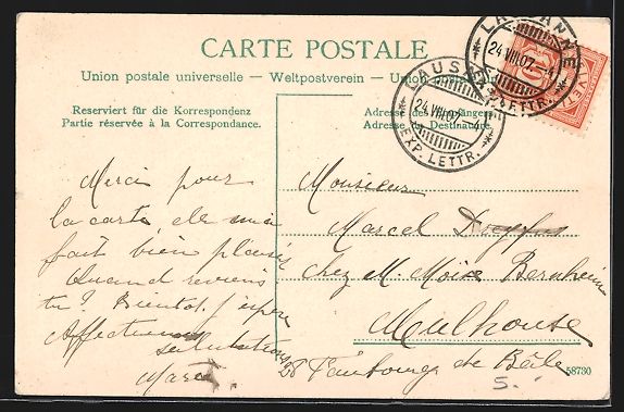 Cartoline postali: AK Lausanne, Cathedrale et Universite – Usato da Berlin venduto da bartko-reher 1