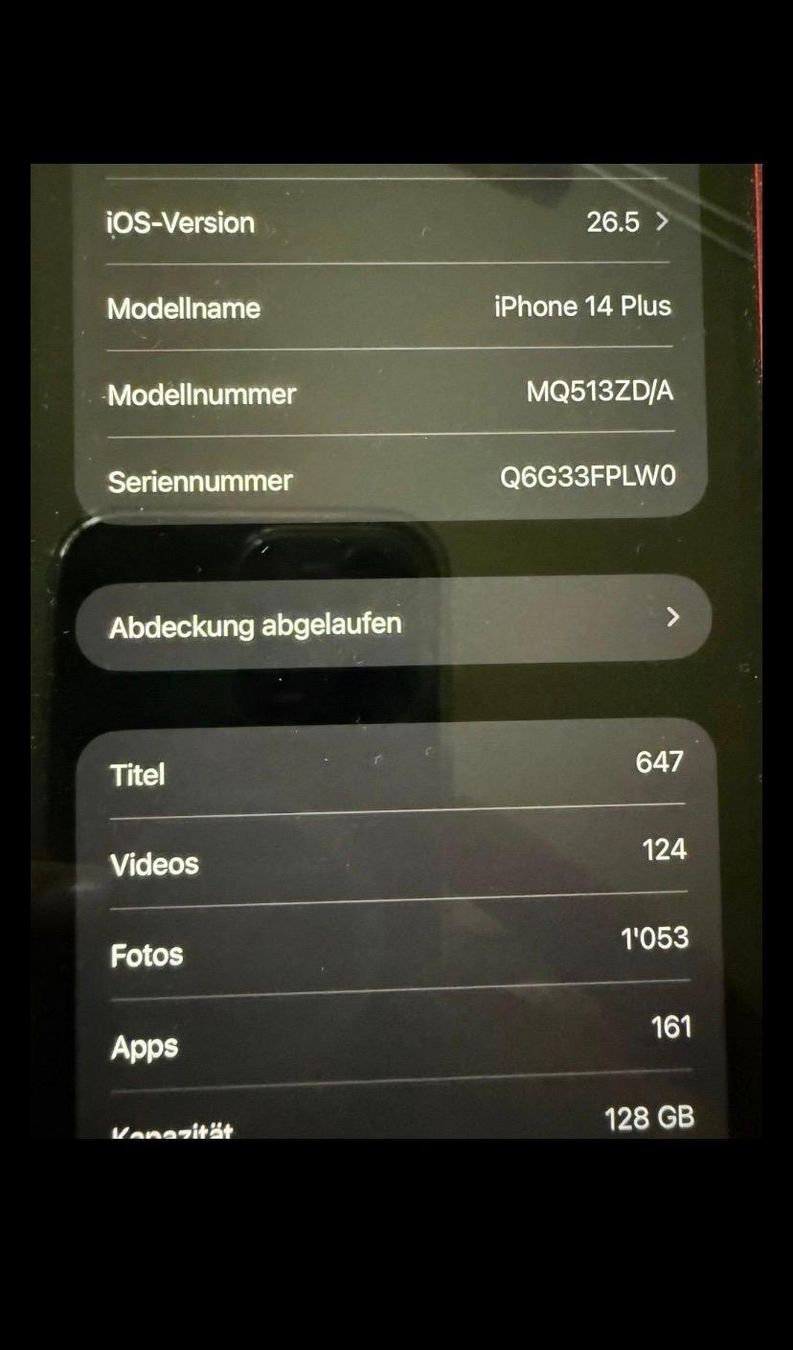 Apple Telefoni cellulari / Smartphones: iPhone 14 Plus / product RED / 128 GB – Usato da Derendingen venduto da eli_5xdg 3