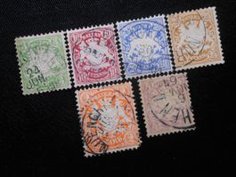 Bayern Mi 37a/39b/40c/41/44b/45a  Wz2  1876  125€ - Lot 810