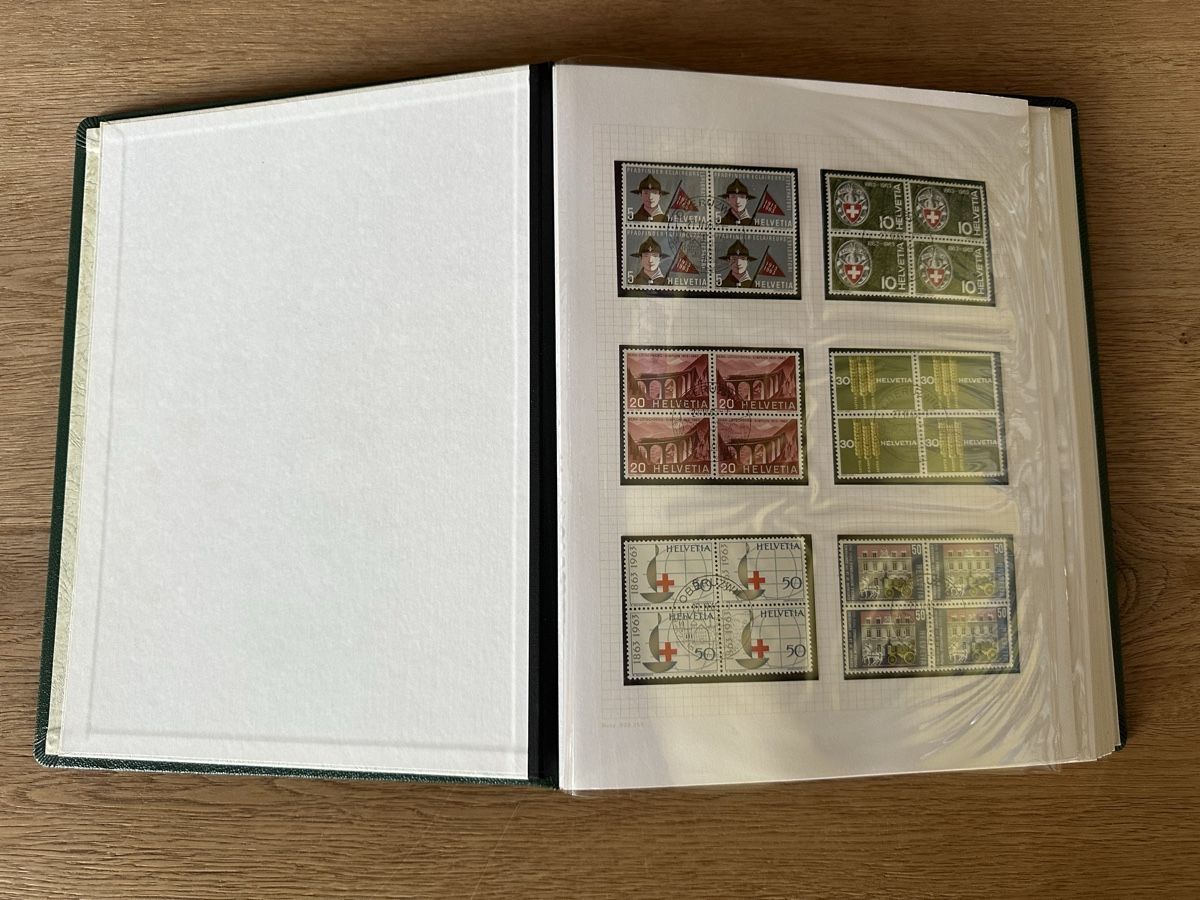 Tutti i francobolli: Schweiz - gepflegte 4er Block Sammlung mit ET Oder Sonderste – Usato da Schmitten / FR venduto da Samsara169 1
