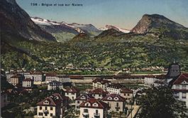 Bahnhof + Umgebung Brig, ungebraucht, Top Zustand