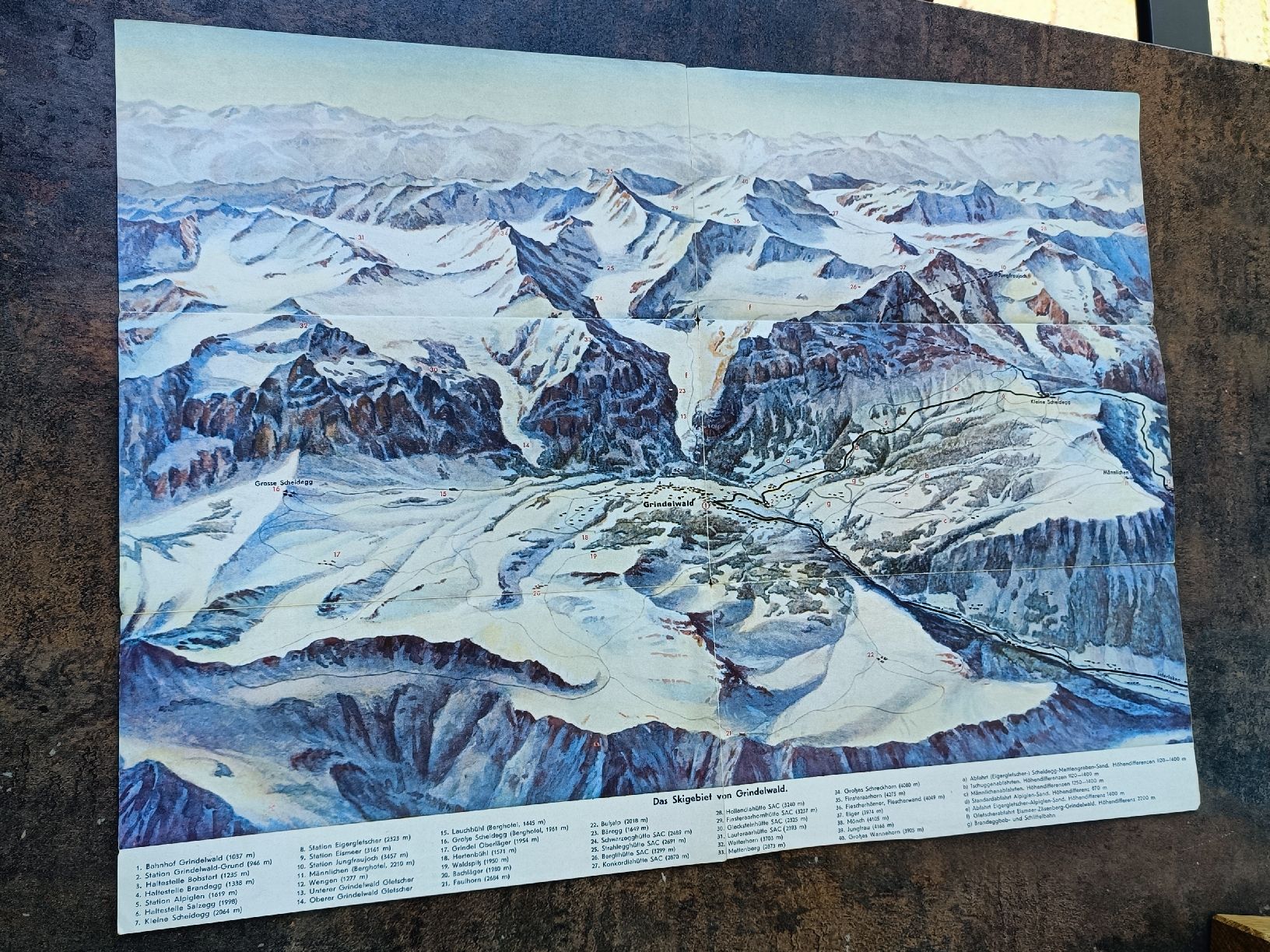 Dokumente: Alter Prospekt / Grindelwald Berner Oberland ca. 1939 – Gebraucht aus Brugg AG von Ente015 2