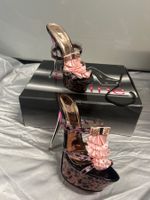 Stylische Plateau High Heels Sandale Gr 36