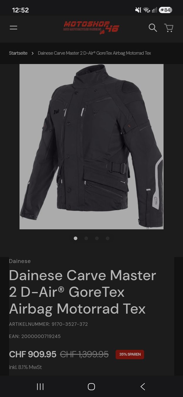 Dainese Jacken: Dainese D-Air Airbag Jacke – Gebraucht aus Elgg von shuber3 3