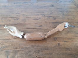 Hand Arm aus Holz Puppe Marionette Antik Retro Vintage