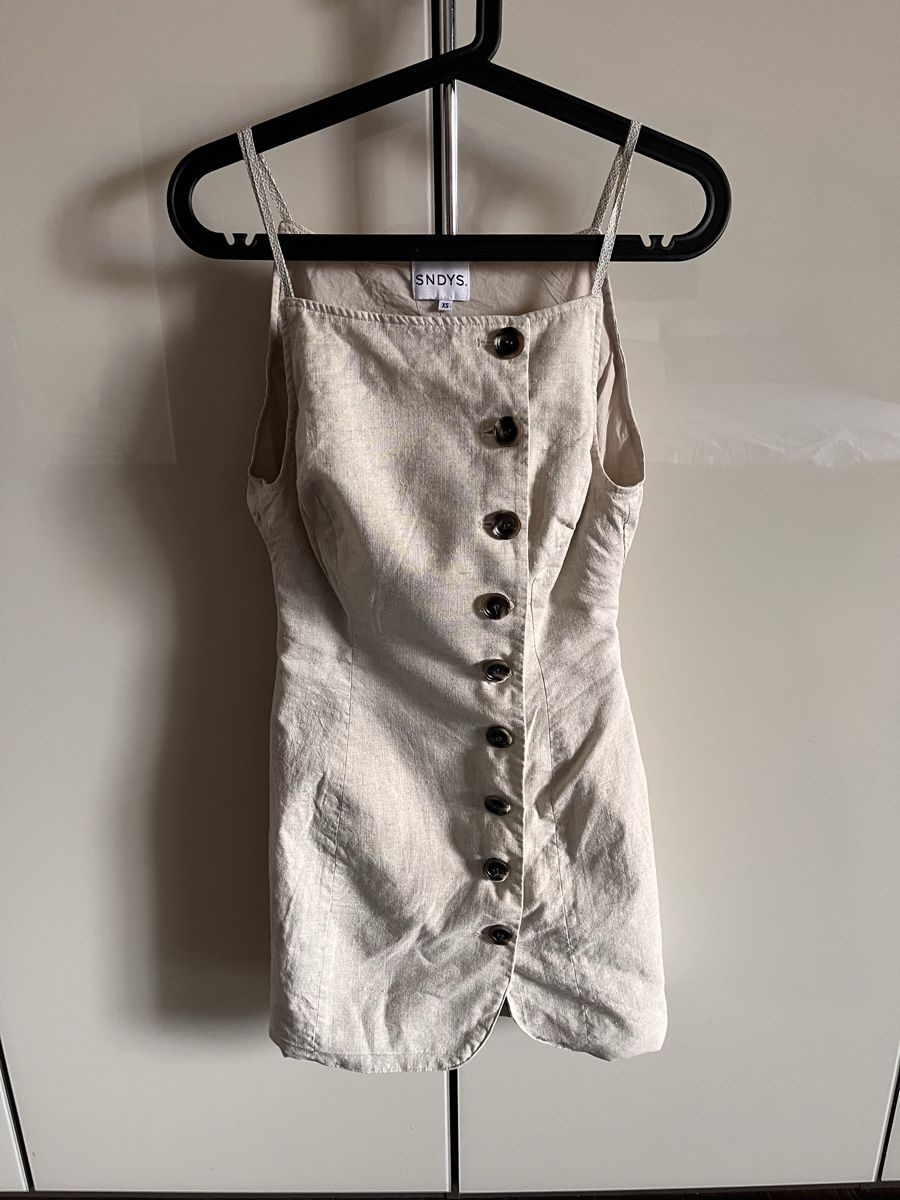 Vestiti: Leinenkleid beige Gr XS  – Nuovo (secondo la descrizione) da Regensberg venduto da kroti68 1