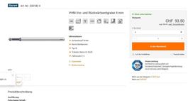 Vor und Rückwärtsentgrater Garant 4mm