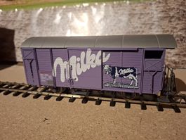 Bemo Güterwagen Milka Spur 0m