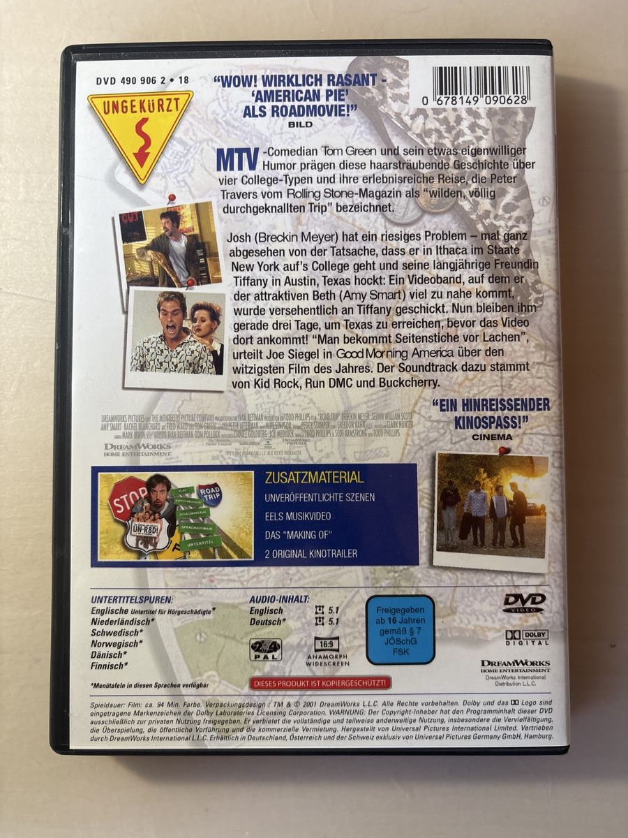 Tutti i DVDs: Roadtrip – Usato da Ruswil venduto da Slivio_ 1