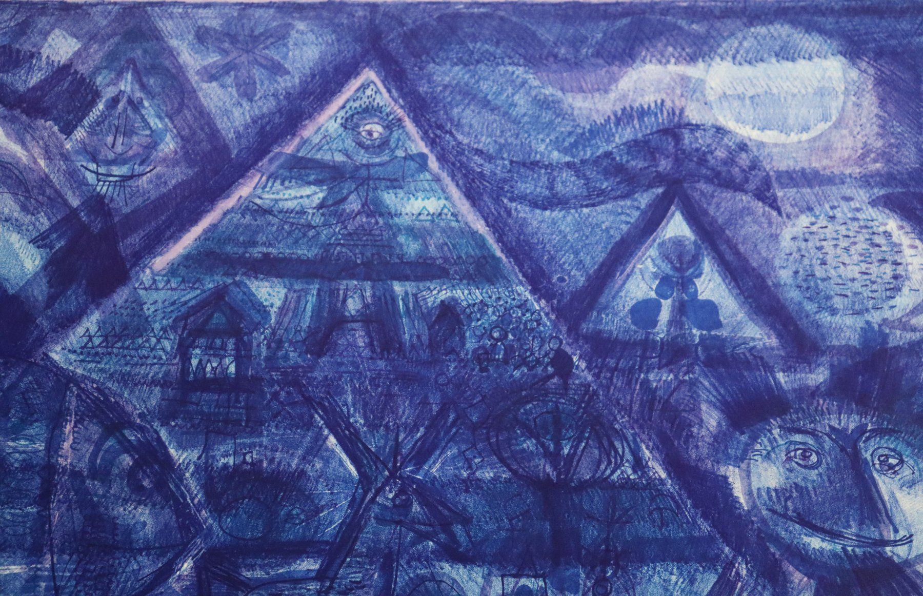 Grafiken & Lithographien: Hans Rudolf Strupler 1935-2015, grosse Farblithographie. – Gebraucht aus Zug von Kunst-Fundgrube 7