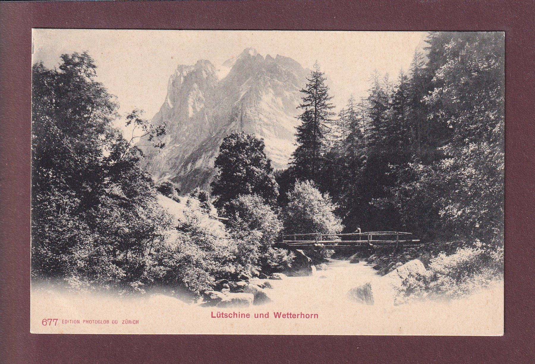 Cartes postales: LÜTSCHINE - Wetterhorn – D'occasion à Pully par nicecards