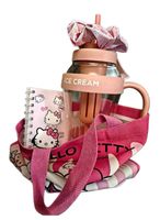 Set Hello Kitty: Borsa, Bottiglia, Quaderno, Elastico