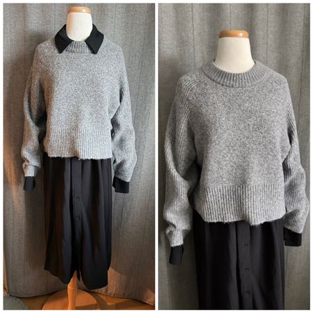 Herbst und Winterkombi, Blusenkleid, Strickpullover, M, neu