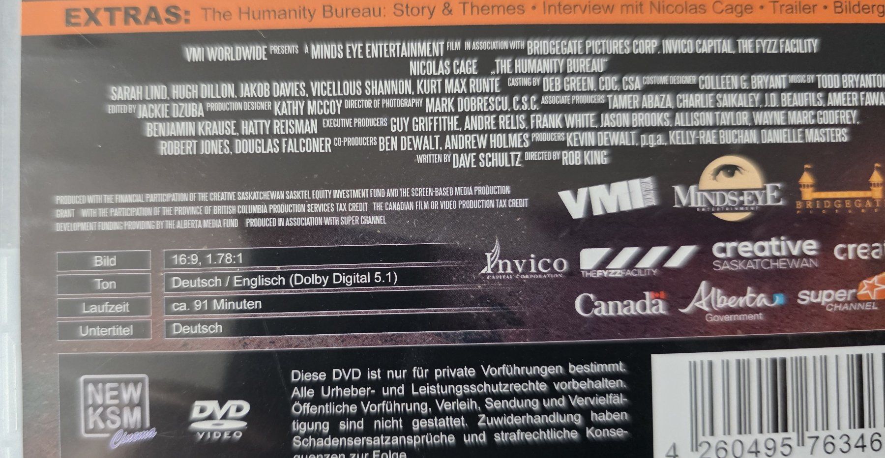 Tous les DVDs: DVD The Humanity Bureau / Nicolas Cage – D'occasion à Oetwil am See par fineli2 1