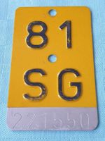 Velonummer SG 81