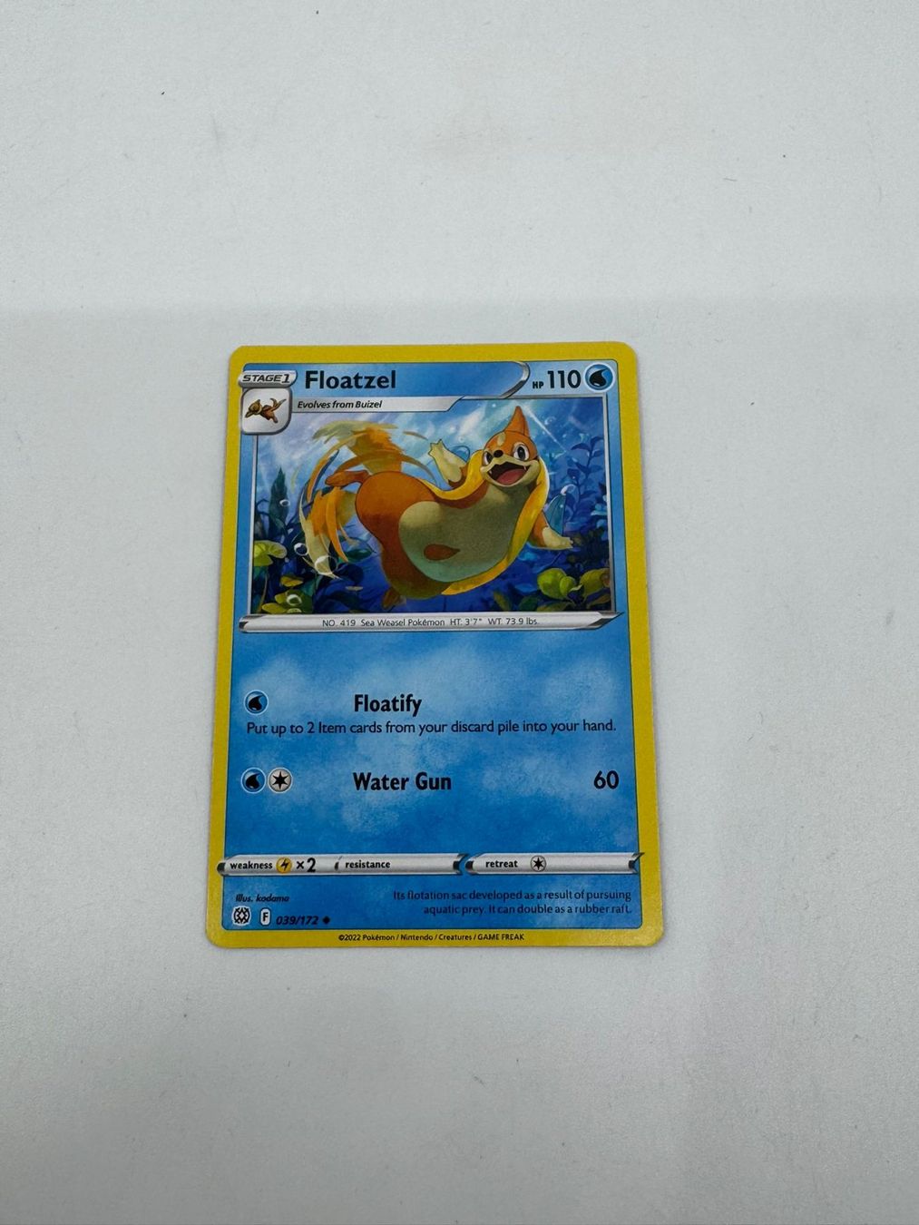 Pokémon Cartes à collectionner: Pokemon-Karte Floatzel 039/172 – D'occasion à Herisau par Seyashop1