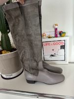 BALDININI Stiefel Velours Glatt Leder Grau 40