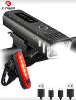 Fahrradlampe Set, USB wiederaufladbar, Neu!