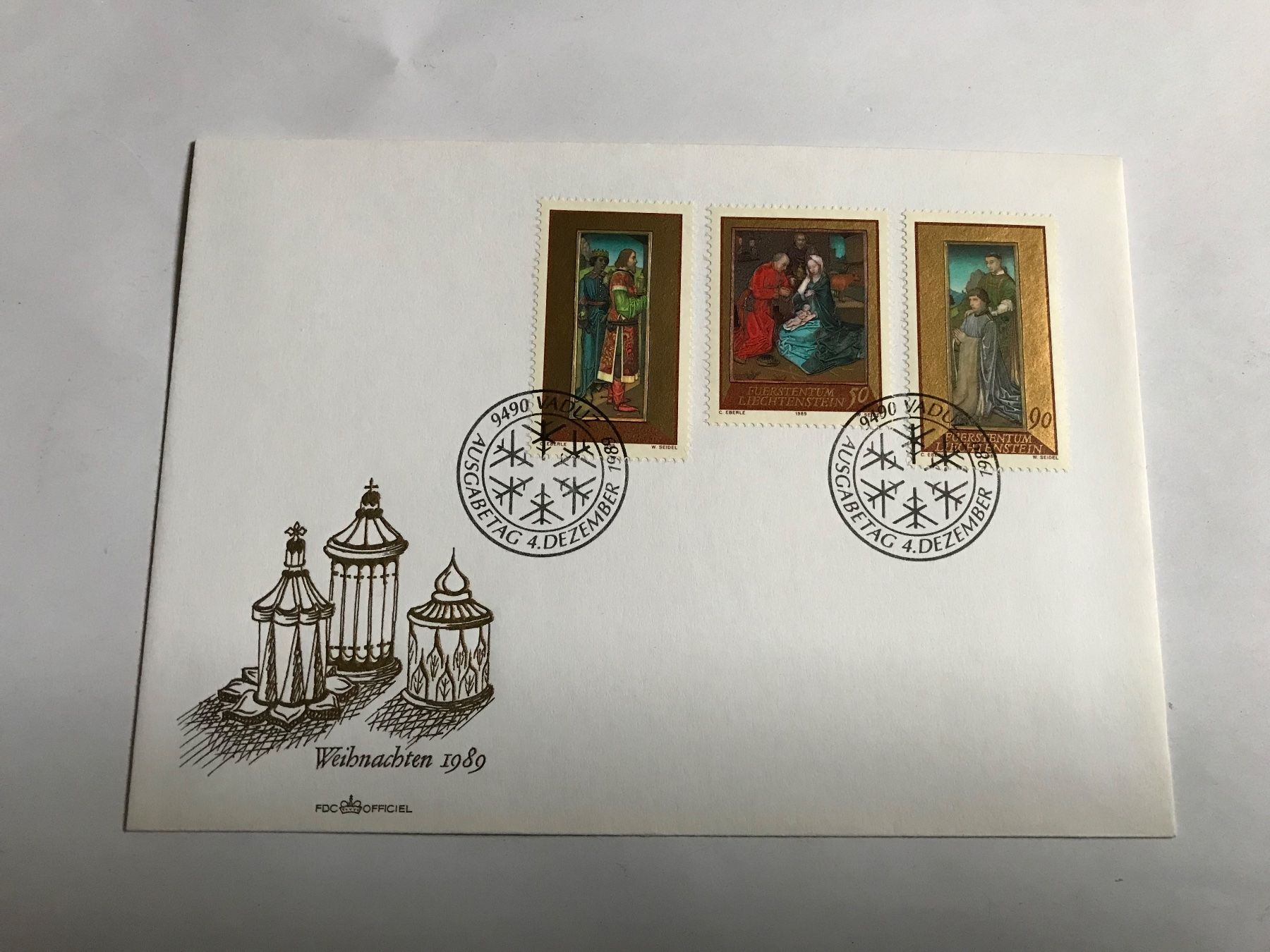 Tous les timbres: briefmarke FL, ganzsache 4.12.1989 – D'occasion à liestal par makai05