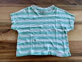 T-Shirt Top kurz Zara Grösse 128 Mädchen Oberteil 
