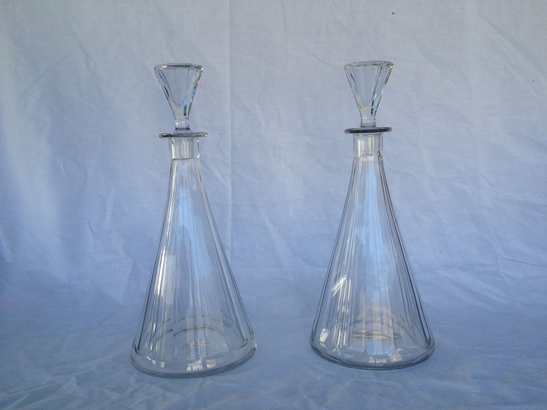 Baccarat Karaffen: 2 carafe baccarat - model Rex – Gebraucht aus Vuiteboeuf von broticaire
