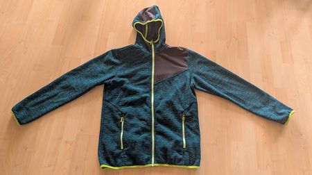 Weiche Strickfleece Outdoorjacke Gr.176