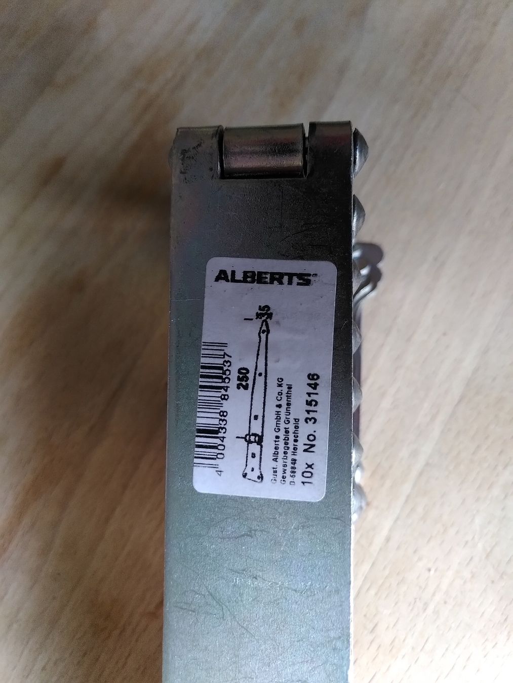 Eisenwaren: 10 x Torbänder , Torscharniere 250 mm – Neu und originalverpackt aus Büsserach von Bey23 2