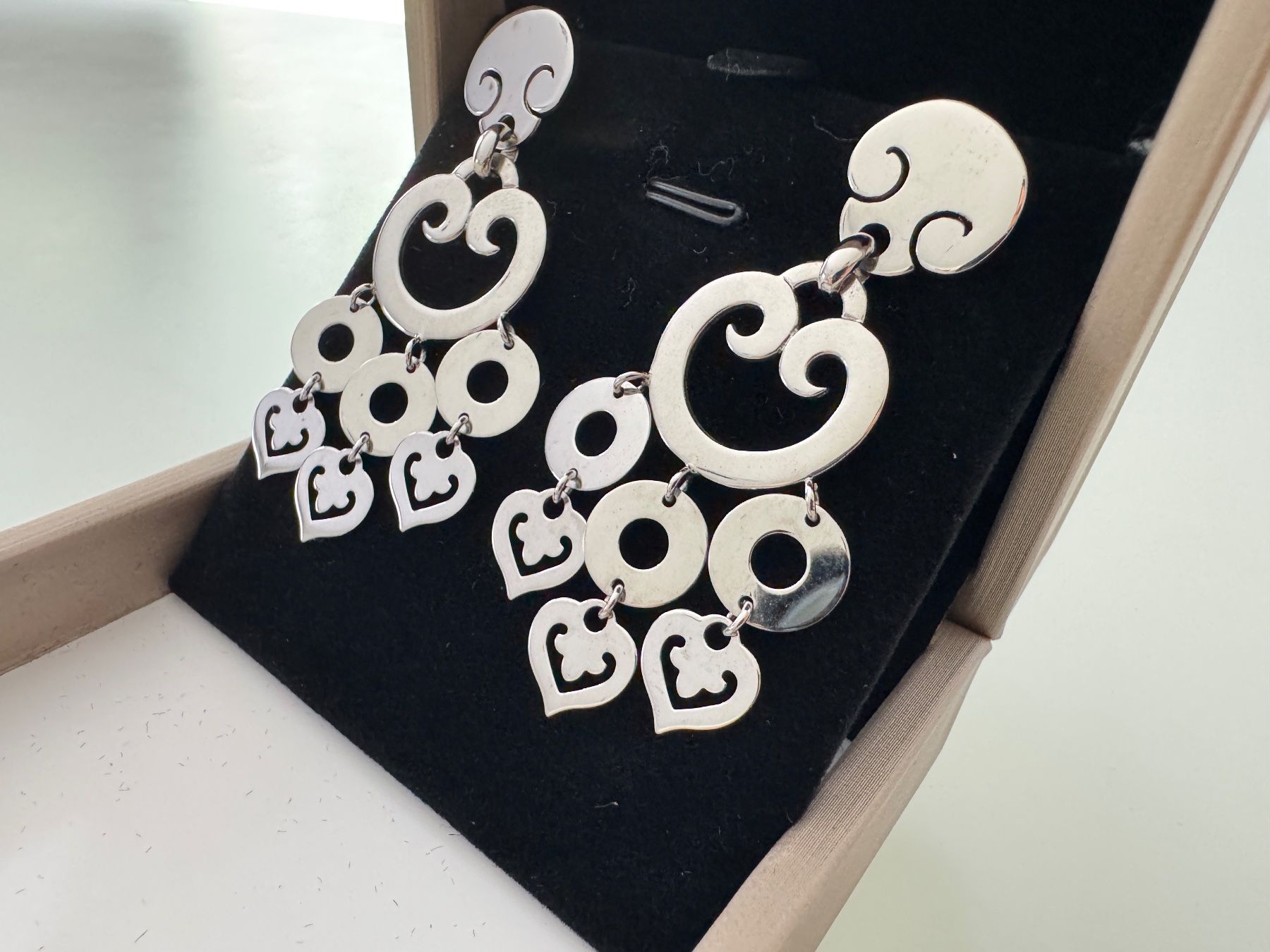 Boucles d'oreille: Boucles d'oreilles O.J. Perrin  en Or Blanc. – D'occasion à Geneve par iBest 2