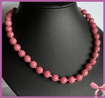 SALE HALSKETTE STEINKETTE EDELSTEINKETTE NATURQUARZ ROSA