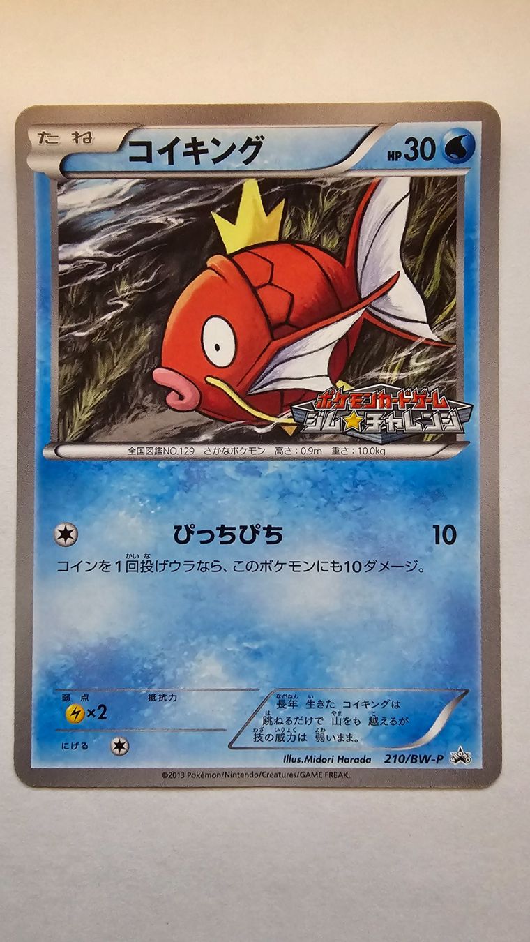 Pokémon Carte collezionabili: Magikarp (BW-P 210) JP Promo – Nuovo (secondo la descrizione) da Zollikofen venduto da AdrianG.