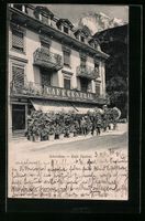 Interlaken, Café Central mit Bergpanora