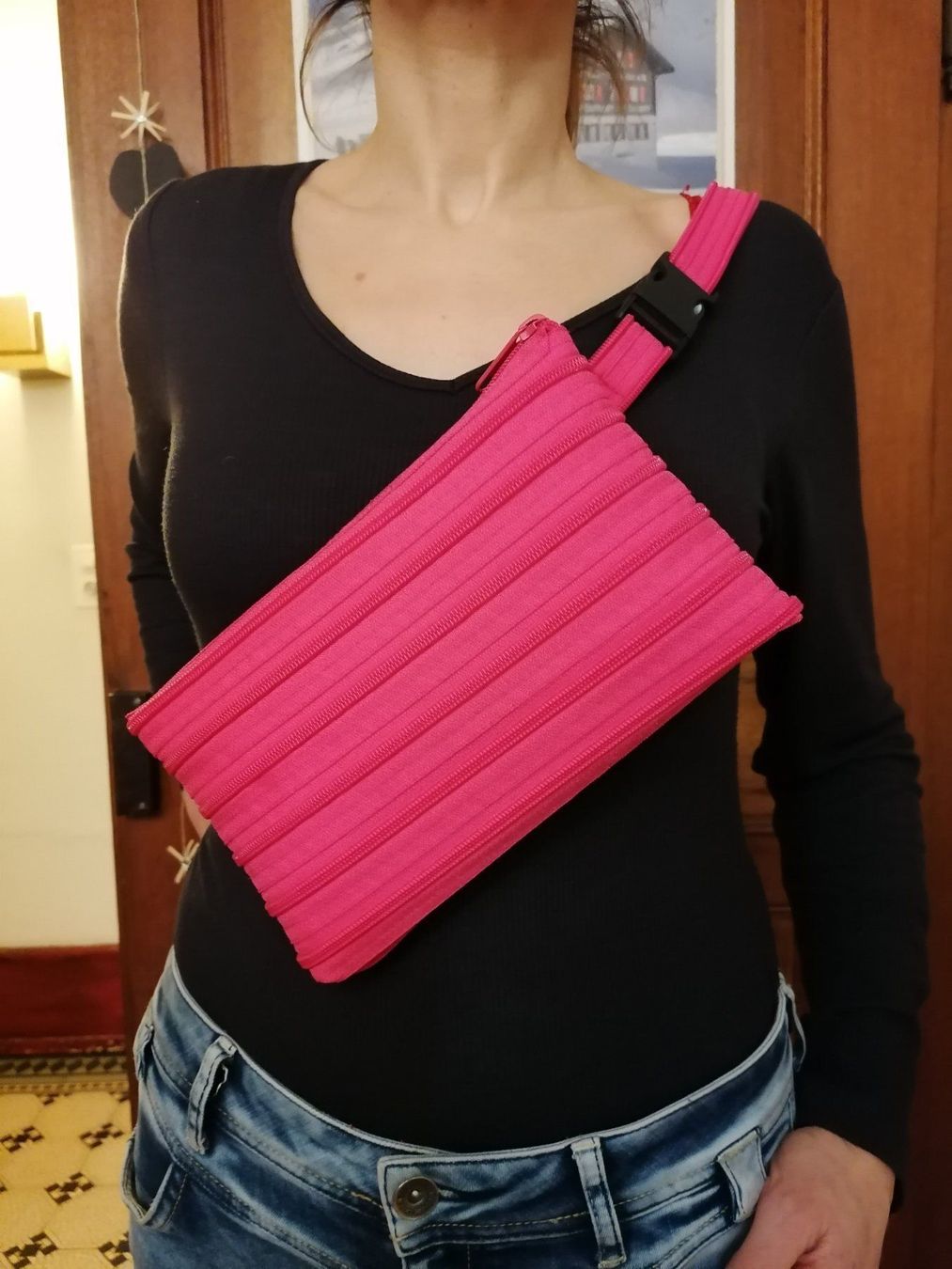 Borse: Bauchtasche aus 2 Reissverschlüssen Neu – Nuovo e nell'imballaggio originale da Solothurn venduto da Shanty.20 2