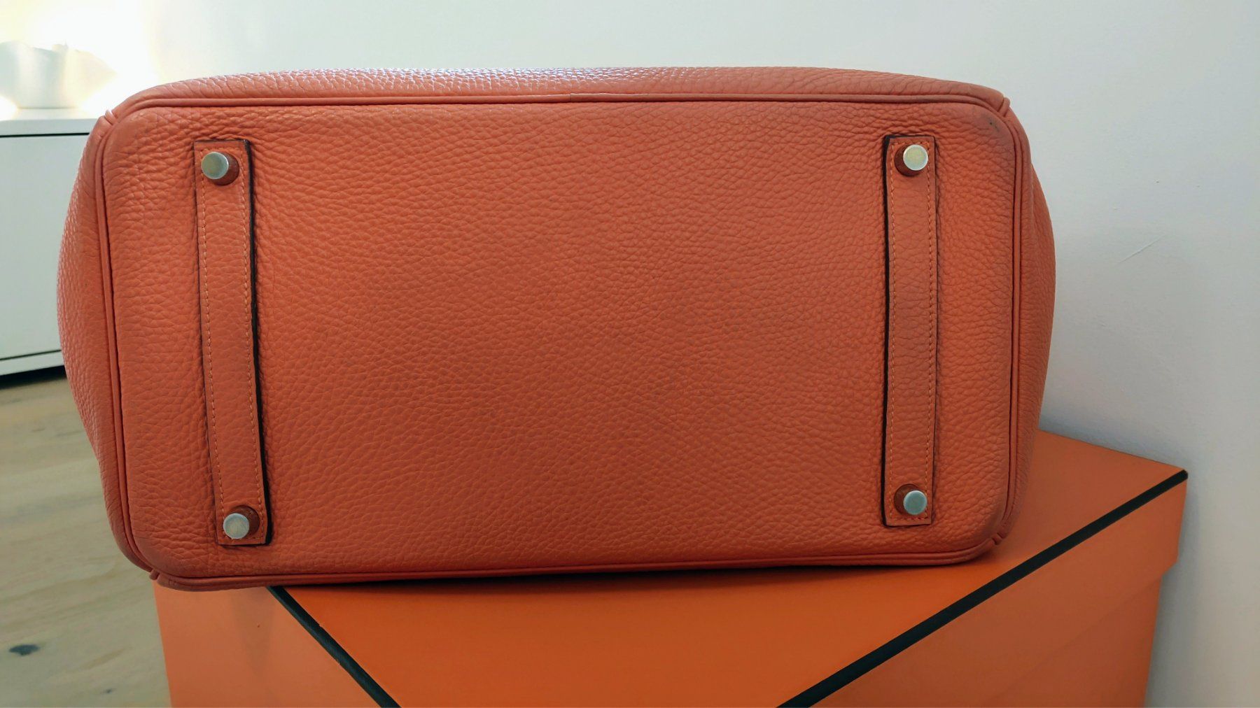 Hermès Borse: Hermes Birkin 35 Togo, orange – Usato da Meilen venduto da Aphrodite87 8