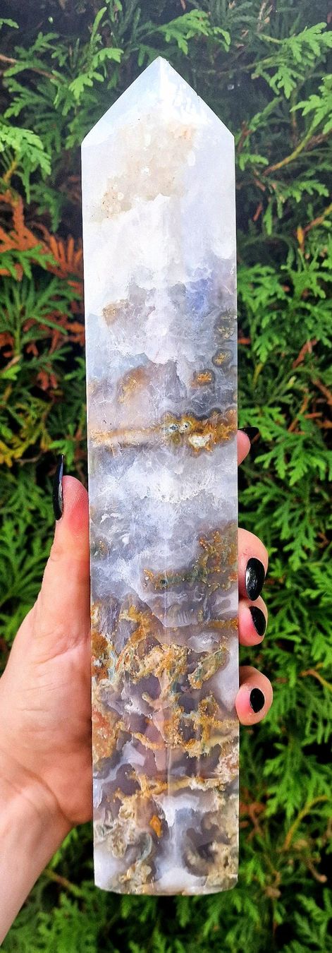 Minerali & Pietre curative: Grosser Moosachat Obelisk 29cm 1.37kg – Nuovo (secondo la descrizione) da Matzingen venduto da Shay_Crystalz 4