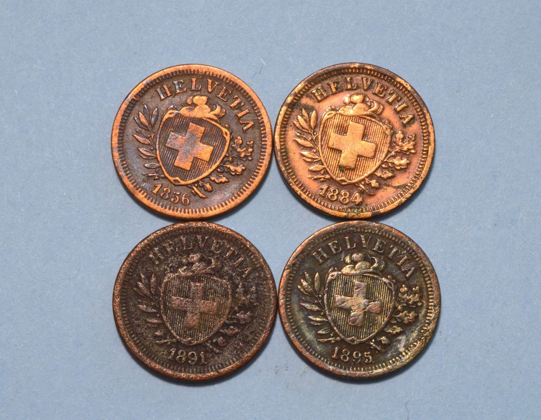 Toutes les monnaies: 4 x 1 Rappen – D'occasion à Oberglatt ZH par dil_85sh 2