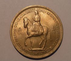 5 Schilling Königin Krönung 1953