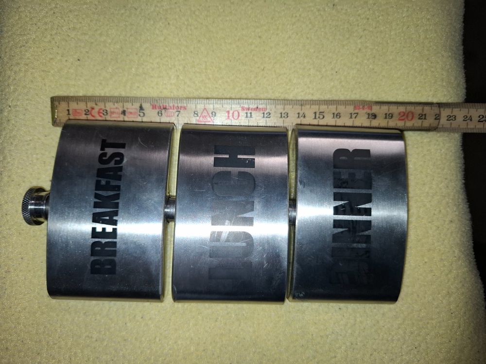 Edelstahl Flachmann Set 