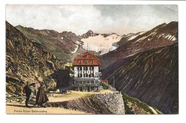 Furka-Pass (UR/VS) Hôtel Pension Bellevedère  Gletscher 1918