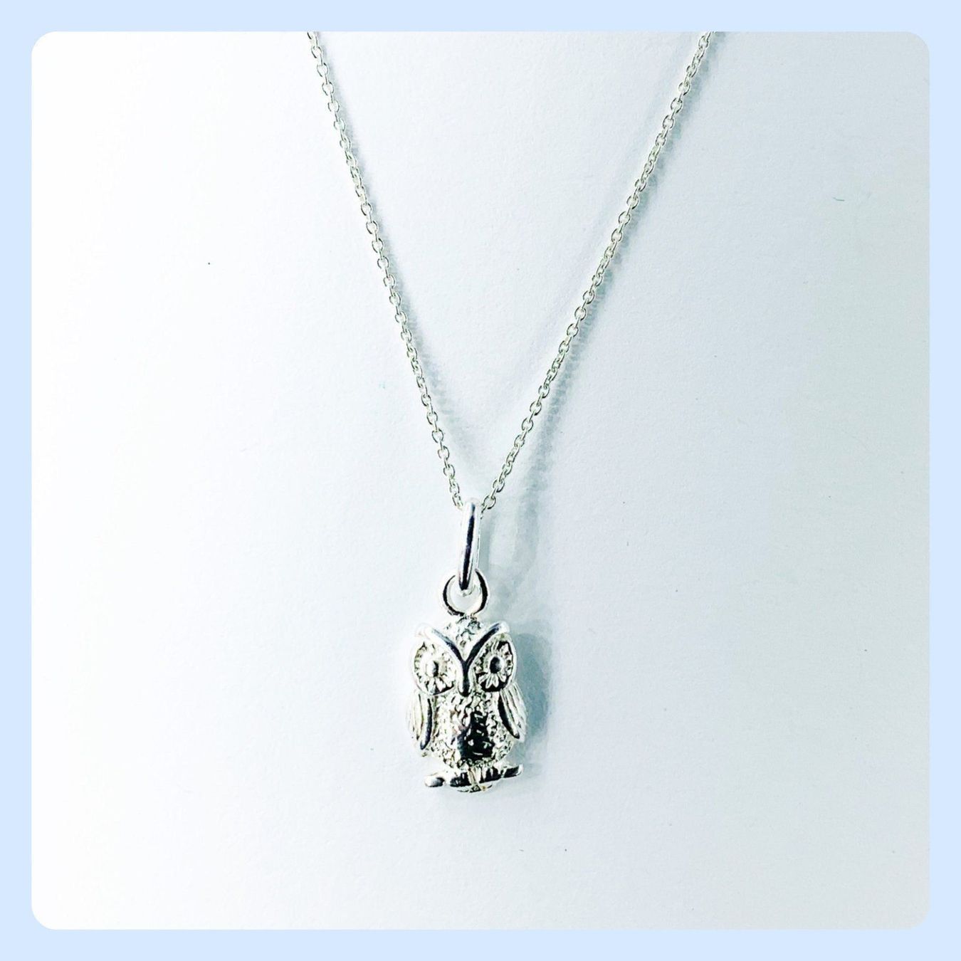 Ciondoli: Anhänger Eule Silber 925 + Silberkette – Nuovo e nell'imballaggio originale da Zürich venduto da Mevas_Silber 7