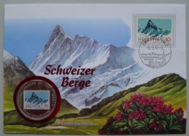 1997: Numisbrief Schweizer Berge - Finsteraarhorn mit Nr.433