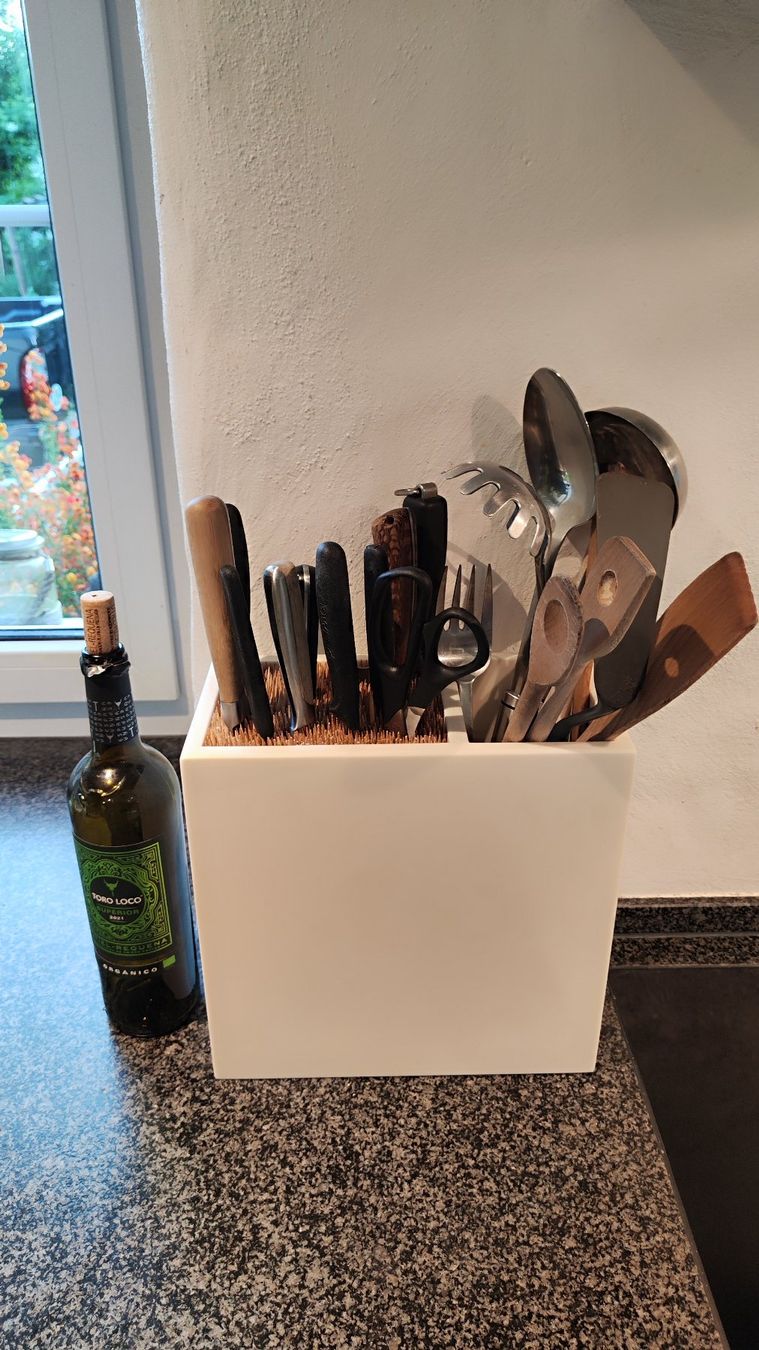 Coltelli: Messerblock aus Corian inkl. Kochlöffelfach – Nuovo (secondo la descrizione) da Oberneunforn venduto da saloeff 3