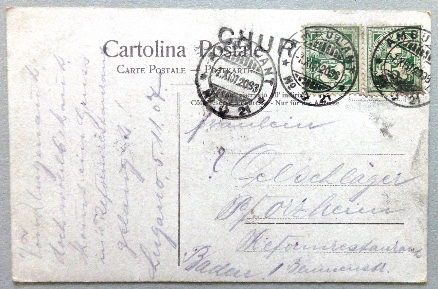 Cartoline postali: S. Mamette e Albogasio - Lago di Lugano – Difettoso da Fétigny venduto da Billy2miny 1