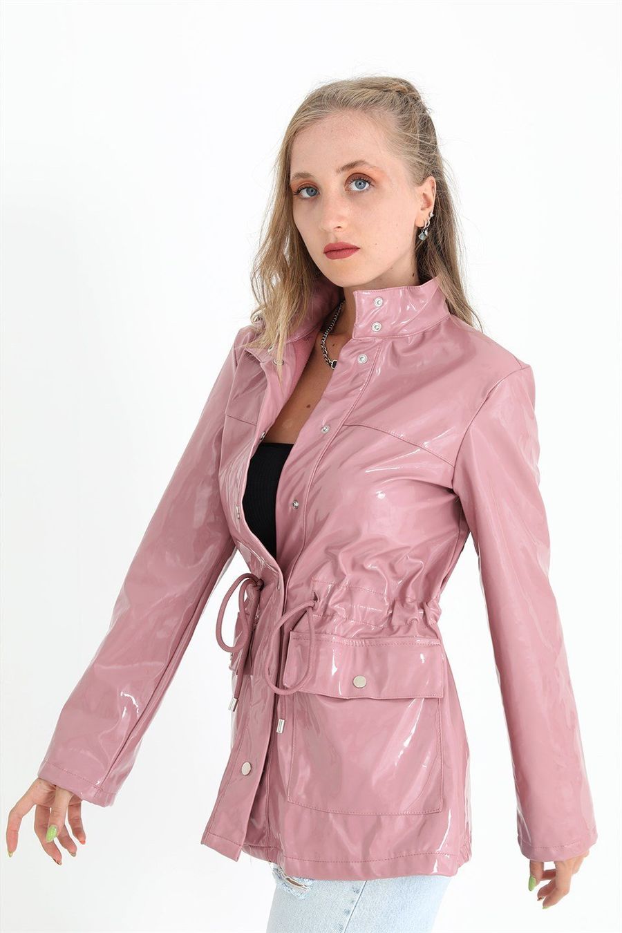Vestes: Lacklederjacke in Rosa, Grösse 36 – Neuf (Voir description) à Basel par Dawid1713 1