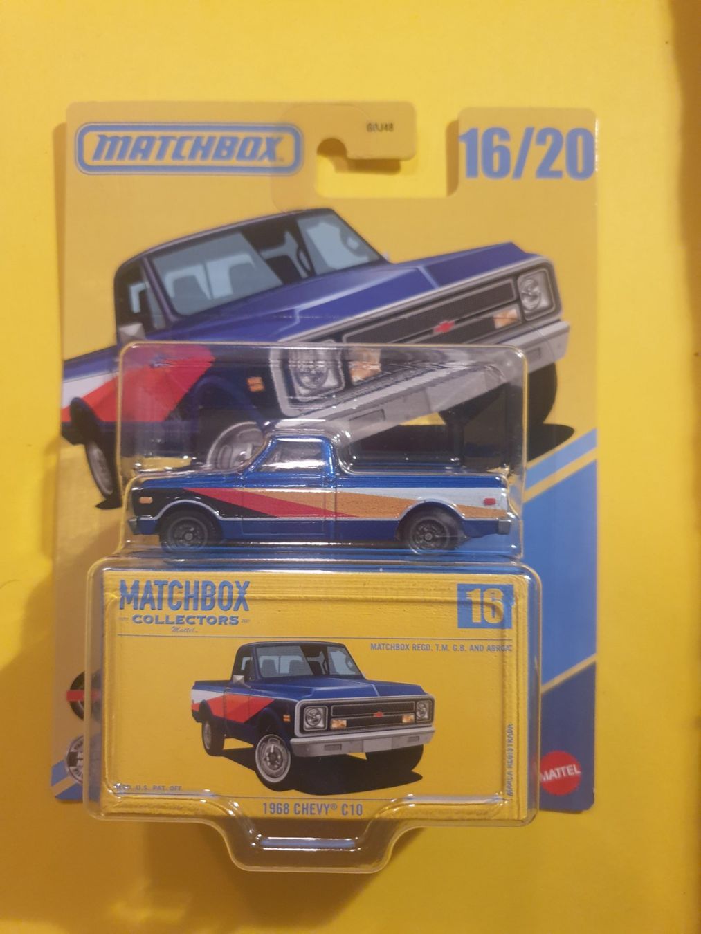 Matchbox Modellini d'auto: Matchbox 1968 CHEVY C10 – Nuovo e nell'imballaggio originale da Oftringen venduto da Rotor 1