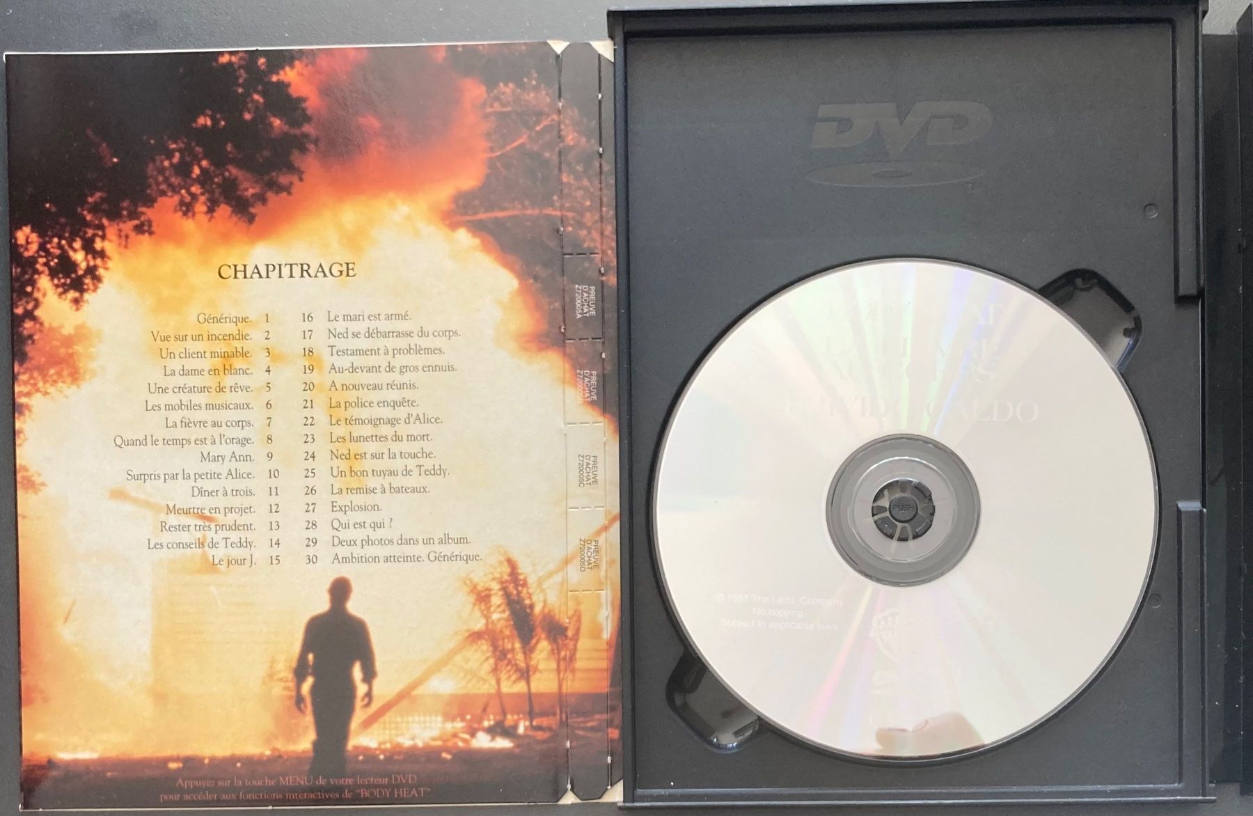 Alle DVDs: LA FIEVRE AU CORPS – Gebraucht aus Poliez-Pittet von Newtown-Records 2